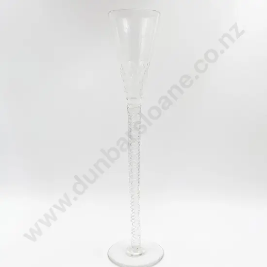 Crystal Spiral Stemmed Oversized Wine Goblet