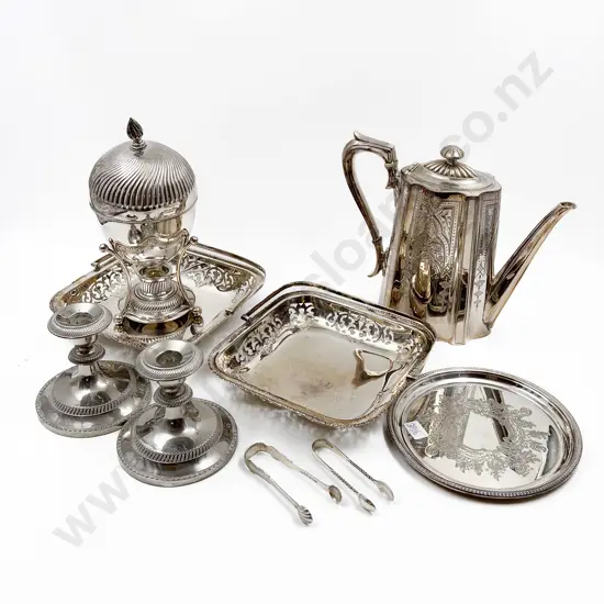 Small Quantity of S/P together with Two Small S/S Tongs