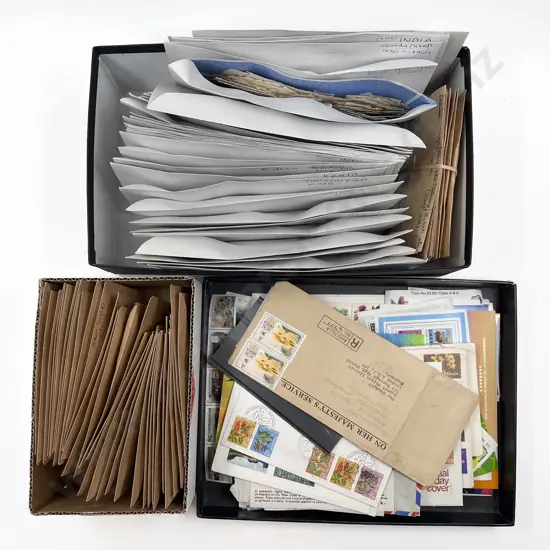 Quantity of Mixed Envelopes and Stamp Sheets