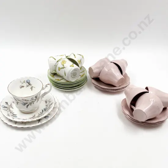 Royal Albert Trio and Assorted Cups and Saucers