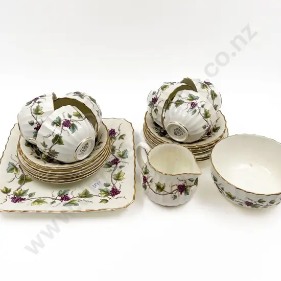 Royal Worcester " Bacchana" Part Tea Set
