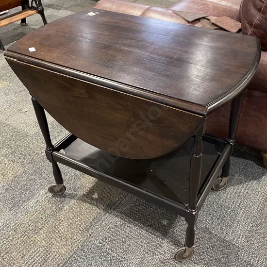Oak Two Tier Tea Trolley