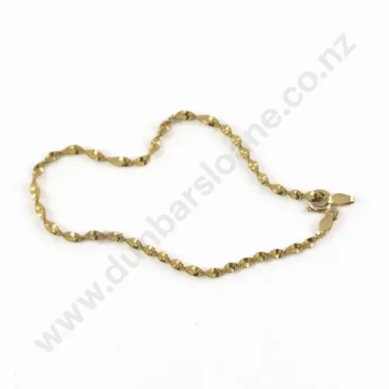 Italian 9ct Fancy Twist Bracelet