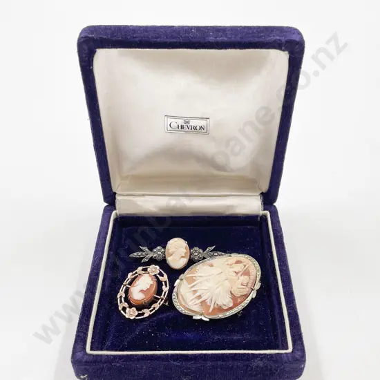 Three Cameo Brooches