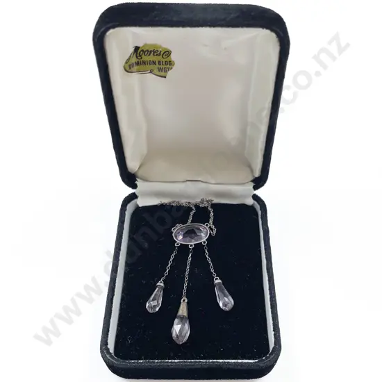 Edwardian S/S Amethyst Pendant