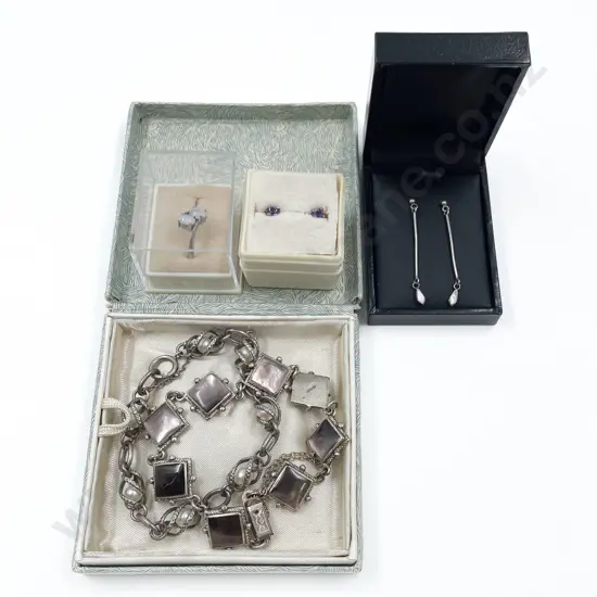 S/S MOP Panel Bracelet