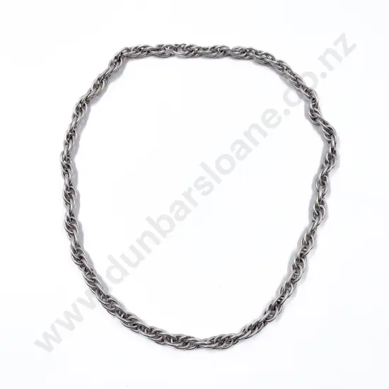 Silver Multiple Oval Trace Link Neck Chain