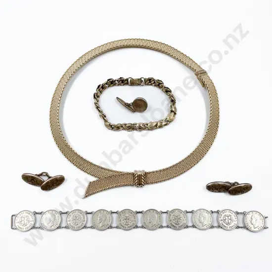 Threepence Chain Linked Bracelet