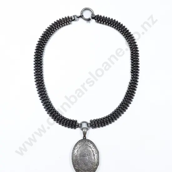 Victorian Silver oval Photo Locket