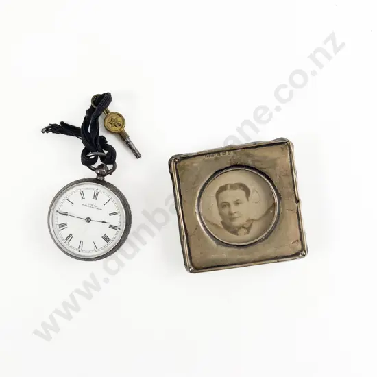 S/S Small Open Face Key Wind Pocket Watch