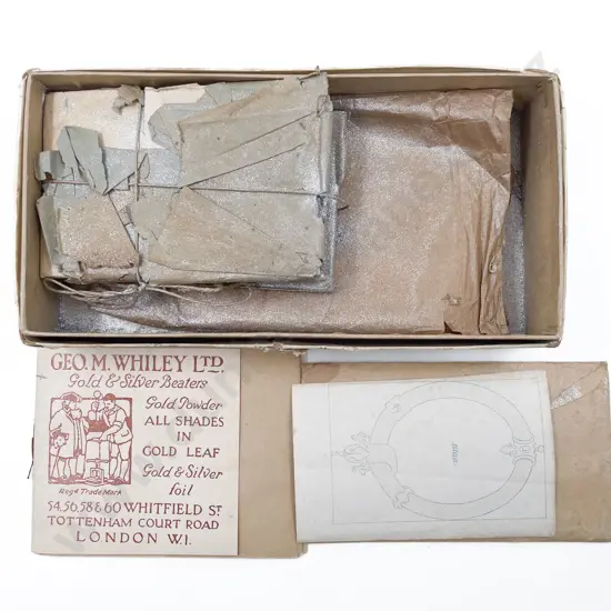 Qty Vintage Gold and Silver Leaf