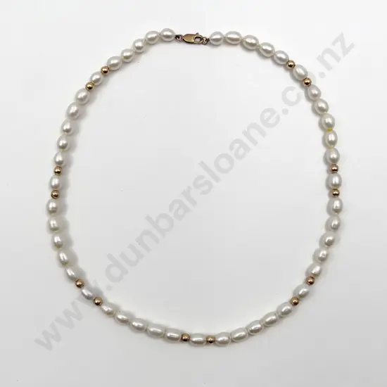 Uniform Single Strand Fresh Water Pearl Necklace