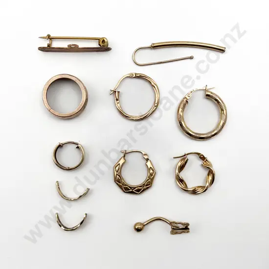 9ct Gold Pieces for Scrap