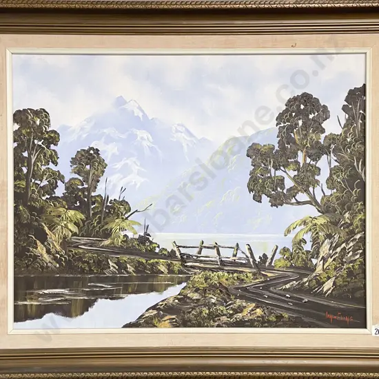 Ian Evans - Fiordland - Oil on Board