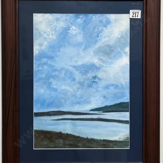 Unknown Artist - Lake Ferry Landscape - Watercolour