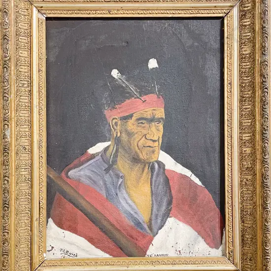 T L Buick - Te Hauhau - Oil on Canvas