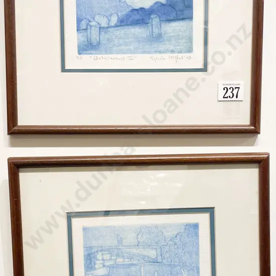Sylvia Moffat - Pair Etchings