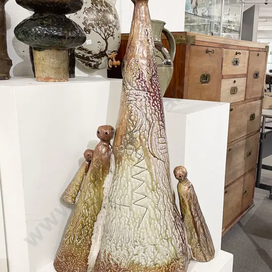 Attrib Muriel Moody Abstract Figural Sculpture