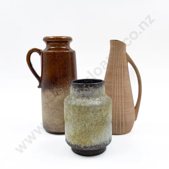 Three C1970's German Pottery Vases