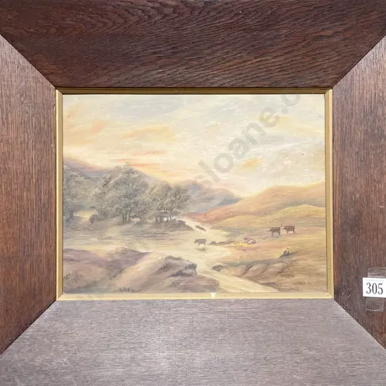 Unknown Artist - Early C20th Century Pastoral Scene - Oil on Board