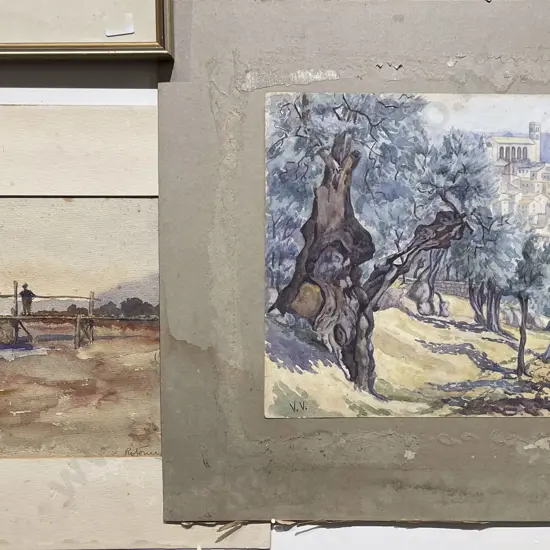 Two Vintage Watercolour Landscapes (unframed)