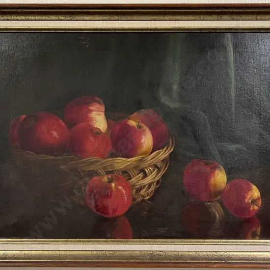 Unknown Artist - Still Life with Apples - Oil on Canvas