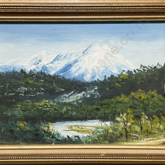 Unknown Artist - Alpine Landscape - Oil on Canvas