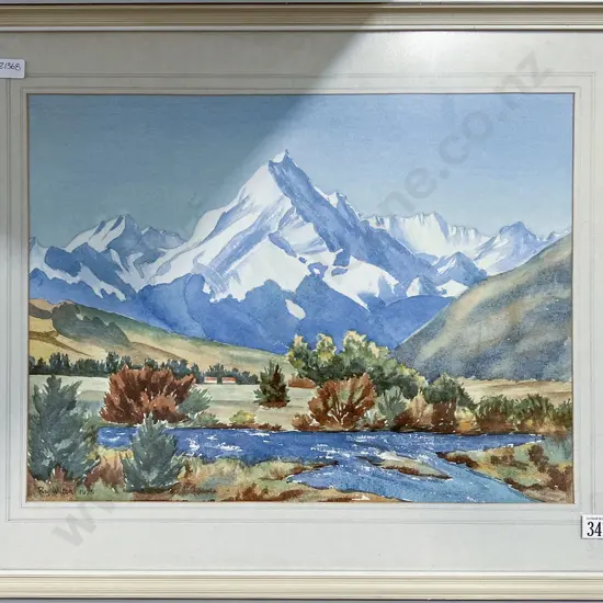 Ray Wilton - Alpine Landscape - Watercolour