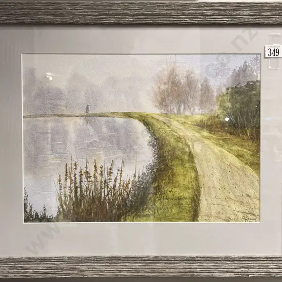 R Kelly - Early Morning Henley Lake Masterton - Watercolour