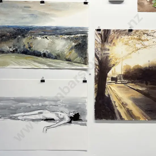 Les Finch - Victorian Countryside - Watercolour