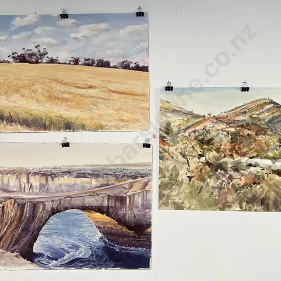 Les Finch - Wheat Darriwill Park - Watercolour