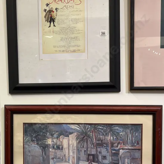 Reproduction Maxims Menu & Print (2)