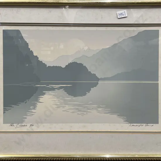 Peter G Leitch - Doubtful Sound - Screenprint 5/36