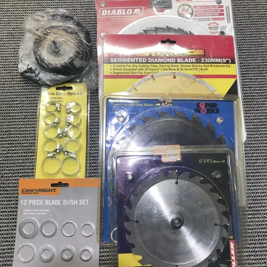 Four As New Circular Saw Blades together with Assorted