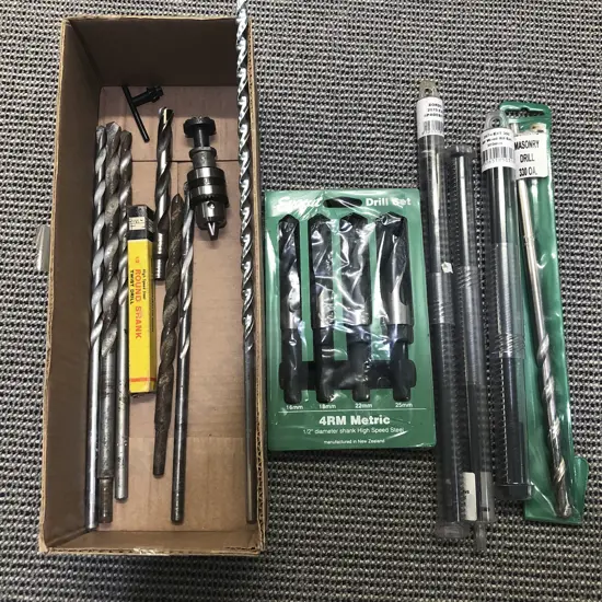 Small Qty of Assorted Drill Bits Etc