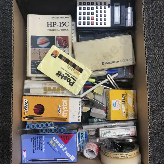 Qty of Assorted Desk Items and Calculators etc