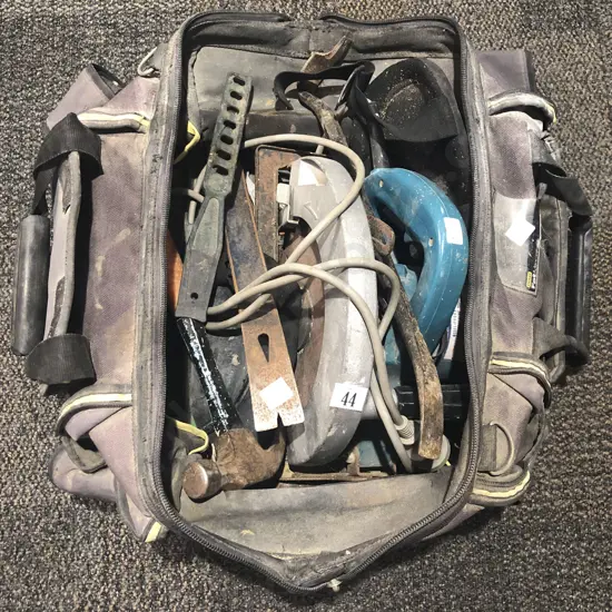 Bag of Assorted Tools Including Circular Saw Etc