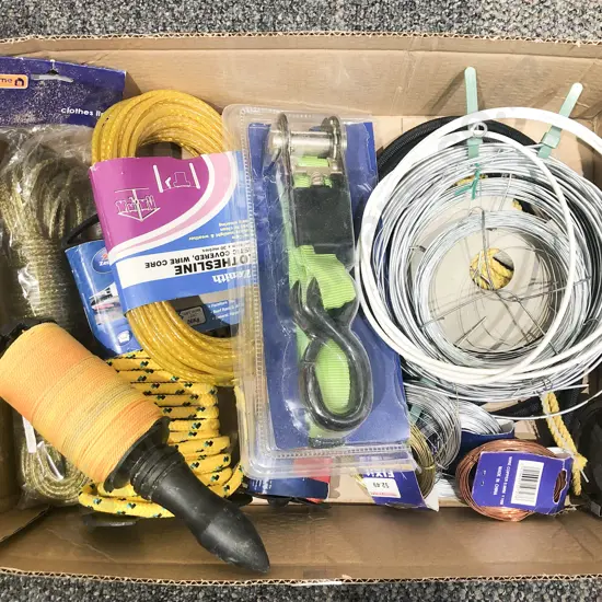 Qty of Assorted Metal Wiring and Ropes etc