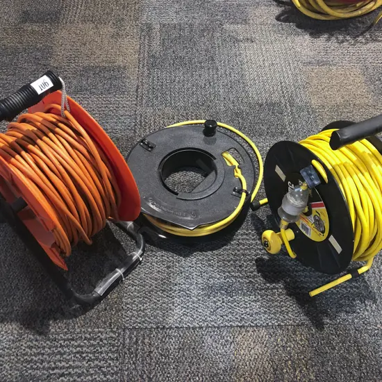 Three Extension Cable Reels