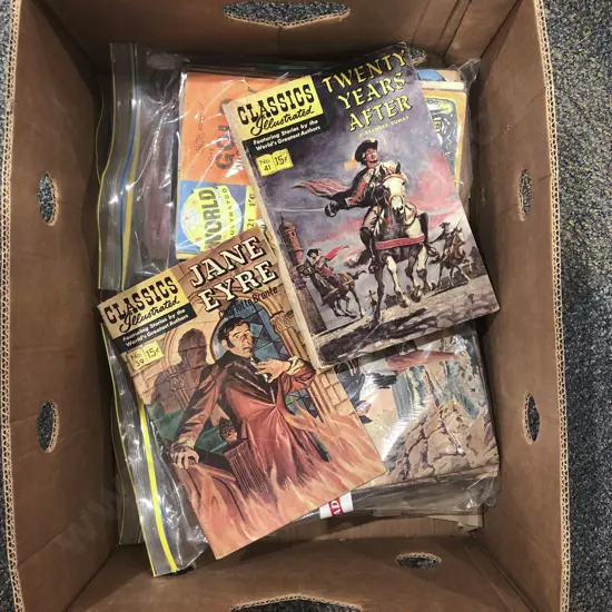 Quantity of Assorted Plastics Illustrated Comics