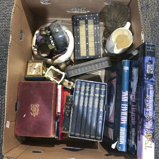 Quantity of Assorted Including Books and Trinket Boxes etc