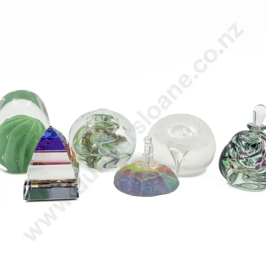 Small Quantity of Assorted Art Glass Paper Weights etc
