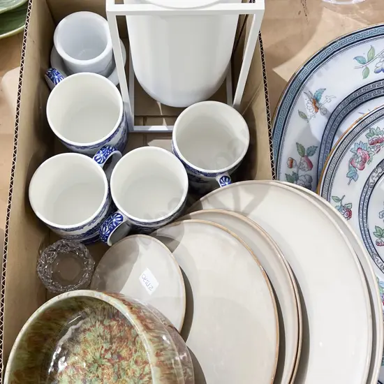 Pair of Christian Tortu Pottery Bowls Together with Assorted