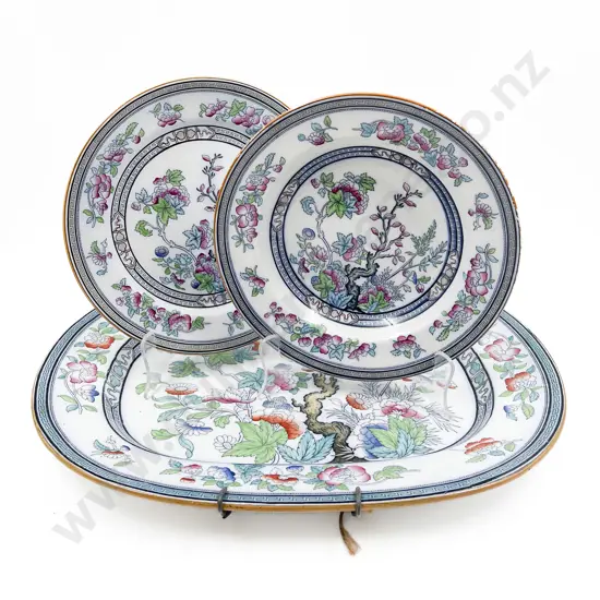 Dresden Doultons Ashette Together with Matching Plate and Shallow Bowl