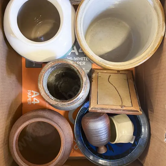 Box of Assorted Pottery etc