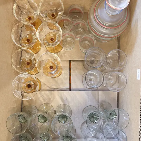 Quantity of Assorted Glassware Including Decanter