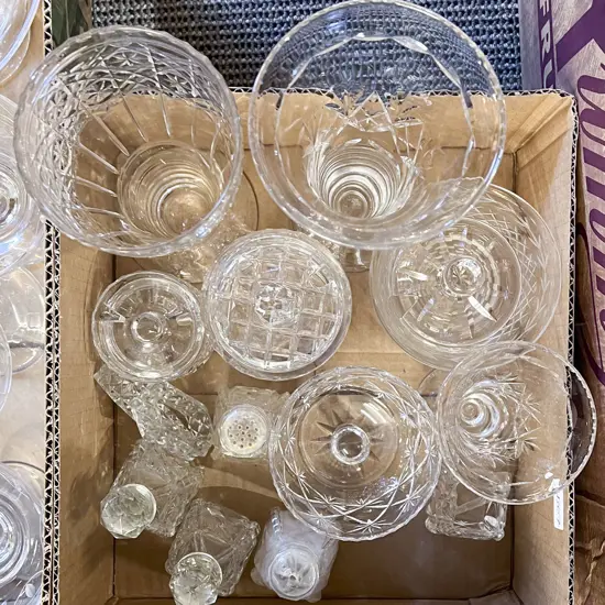 Quantity of Assorted Crystal and Glassware
