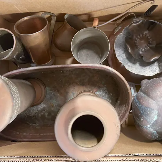 Box of Assorted Copper