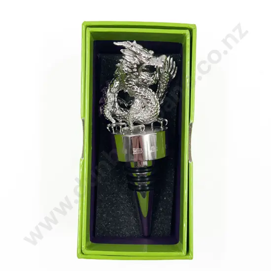 Boxed Shanghai Tang Dragon Decorated Wine Stopper