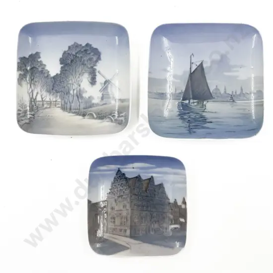 Two Royal Copenhagen Together with B&G Dishes